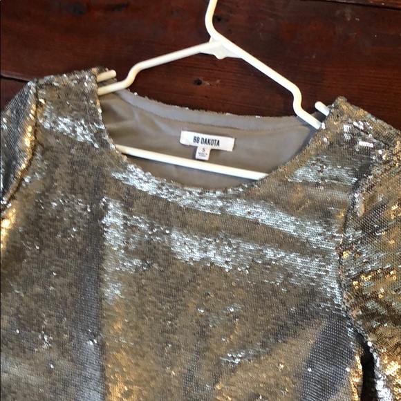 BB Dakota silver sparkle dress - size small - Picture 3 of 3